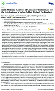 RankOrdered Analysis of Consumer Preferences for the Attributes of a ValueAdded Biofuel CoProduct