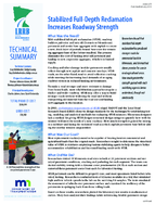 Stabilized FullDepth Reclamation Increases Roadway Strength Technical Summary