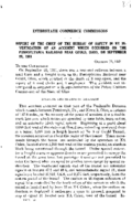 Interstate Commerce Commission Report of the Accident  Investigation Occurring on the PENNSYLVANIA RAILROAD GOULD OH