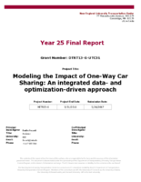 Modeling the Impact of OneWay Car Sharing An Integrated Data and OptimizationDriven Approach