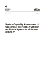 System Capability Assessment of Cooperative Intersection Collision Avoidance System for Violations CICASV