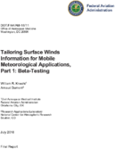 Tailoring Surface Winds Information for Mobile Meteorological Applications Part 1 BetaTesting