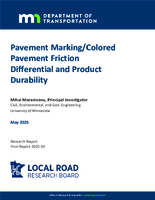 Pavement MarkingColored Pavement Friction Differential and Product Durability