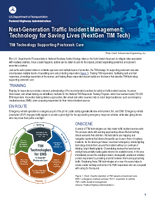 NextGeneration Traffic Incident Management Technology for Saving Lives NextGen TIM Tech TIM Technology Supporting Postcrash Care