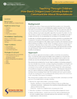 Teaching Through Children How Bend Oregon Used Coloring books to Communicate About Roundabouts