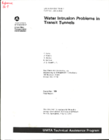 Water intrusion Problems in Transit Tunnels