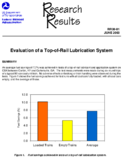 Evaluation of a TopofRail Lubrication System Research Results
