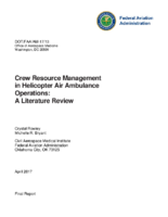 Crew Resource Management in Helicopter Air Ambulance Operations A Literature Review