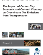 The Impact of Center City Economic and Cultural Vibrancy on Greenhouse Gas Emissions from Transportation