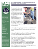 DOTD Implements Soil Measuring Device to Increase Life of Pavements Fact Sheet 201111