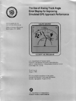 The Use of Analog Track Angle Error Display for Improving Simulated GPS Approach Performance