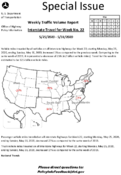 Special Issue  Weekly Traffic Volume Report Interstate Travel for Week No 22