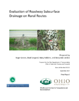 Evaluation of Roadway Subsurface Drainage on Rural Routes