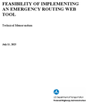 Feasibility of Implementing an Emergency Routing Web Tool
