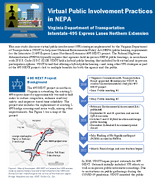 Virtual Public Involvement Practices in NEPA Virginia Department of Transportation Interstate495 Express Lanes Northern Extension