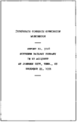Interstate Commerce Commision Report of the Accident  Investigation Occuring on the SOUTHERN JOHNSON CITY TENN