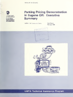 Parking Pricing Demonstration in Eugene OR Executive Summary