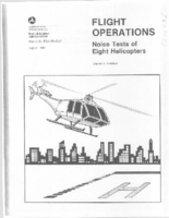 Flight operations noise tests of eight helicopters