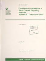 Conductive Interference in Rapid Transit Signaling Systems Volume I Theory and Data