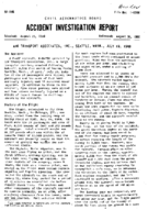 Investigation of Aircraft Accident AIR TRANSPORT ASSOCIATES SEATTLE WASHINGTON 19490719