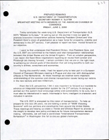 Secretary of Transportation Rodney Slater Speeches June 2000