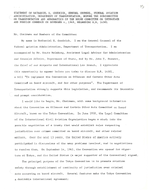 Statement of Nathaniel H Goodrich before the Subcommittee on Transportation and Aeronautics of the House Committee on Interstate and Foreign Commerce