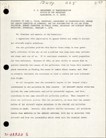 Statement of John A Volpe Secretary of Transportation Department of Transportation before the Senate Committee on Commerce and the Subcommittee on Air and Water Pollution