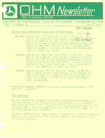 Office of Hazardous Materials Newsletter April 1975