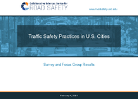 Traffic Safety Practices in US Cities Survey and Focus Group Results Slides