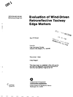 Evaluation of WindDriven Retroreflective Taxiway Edge Markers