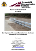 Development of Approach Transition From Box Beam Guardrail to Concrete Parapet