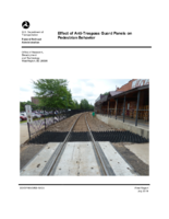 Effect of AntiTrespass Guard Panels on Pedestrian Behavior