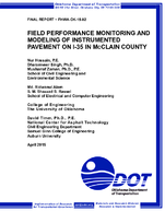 Field performance monitoring and modeling of instrumented pavement on I35 in McClain County
