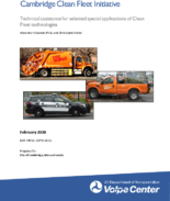 Cambridge Clean Fleet Initiative Technical Assistance for Selected Special Applications of Clean Fleet Technologies