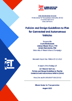 Policies and Design Guidelines To Plan for Connected and Autonomous Vehicles