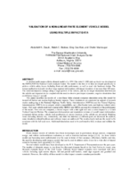 Validation of a NonLinear Finite Element Vehicle Model Using Multiple Impact Data