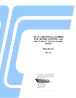 Use of Additional Lighting for Traffic Control and Speed Reduction in Work Zones