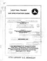Light Rail Transit Car Specification Guide
