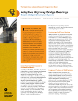 Adaptive Highway Bridge Bearings Towards Intelligent Infrastructure Systems  fact sheet