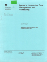 Issues in Locomotive Crew Management and Scheduling