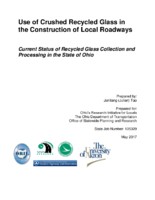 current status of recycled glass collection and processing in the State of Ohio