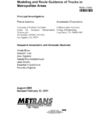 Modeling and Route Guidance of Trucks in Metropolitan Areas