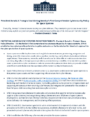 President Donald J Trump is Establishing Americas First Comprehensive Cybersecurity Policy for Space Systems