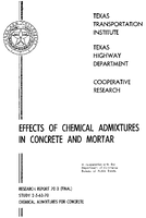 Effects of Chemical Admixtures in Concrete and Mortar
