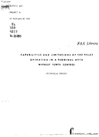 Capabilities and Limitations of The Pilot Operating In A Terminal Area Without Tower Control