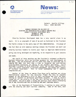 Remarks Prepared for Delivery by Secretary of Transportation Elizabeth Hanford Dole Minority Business Development Week