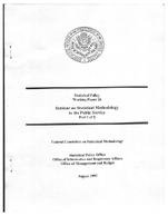 Seminar on Statistical Methodology in the Public Service