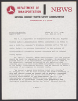 NHTSA News Releases AugustDecember 1975