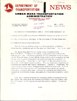 Department of Transportation News Urban Mass Transportation Administration DOT 18770