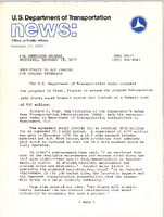 US Department of Transportation News Office of Public Affairs UMTA 6877 Dade County to Get Funding for Hialeah Extension